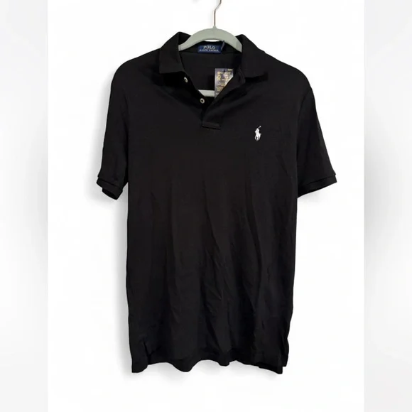 Ralph Lauren Men's Classic Black Polo Shirt - Picture 1 of 3